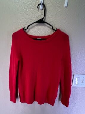 Halogen red cashmere sweater